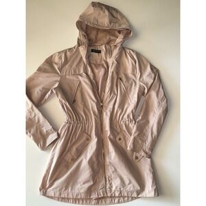 Lauren Ralph Lauren Women's Hooded Utility‎ Jacket Size S Light Pink Zip Coat